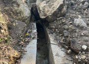Diduga Tidak Sesuai Spesifikasi, Proyek Pembangunan Jaringan Irigasi Wae Necak Ambruk