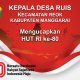 Kepala Desa Ruis Mengucapkan Hari Kemerdekan Indonesia Yang Ke-80.