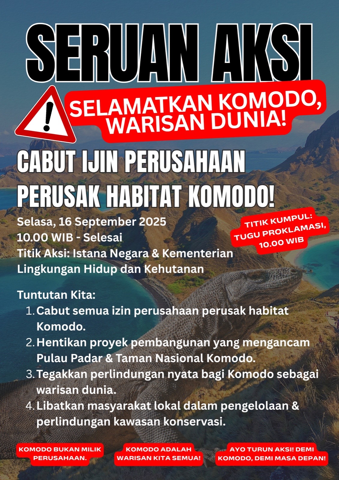 AKM Menduga Skandal Proyek Pulau Padar Sarat Dengan Konflik Kepentingan